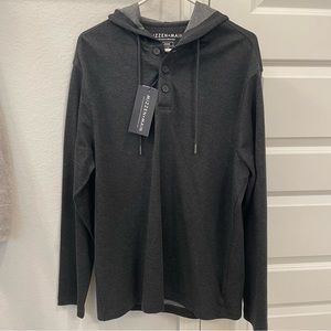 NWT! Grey Mizzen+Main Fairway Button Down Hoodie!